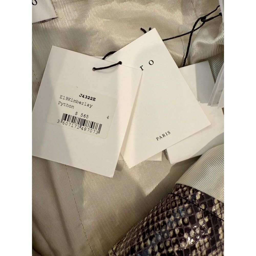 Sandro Paris Kimberlay python effect leather mini… - image 7